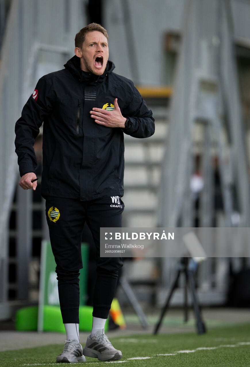 Hammarbys tränare William Strömberg