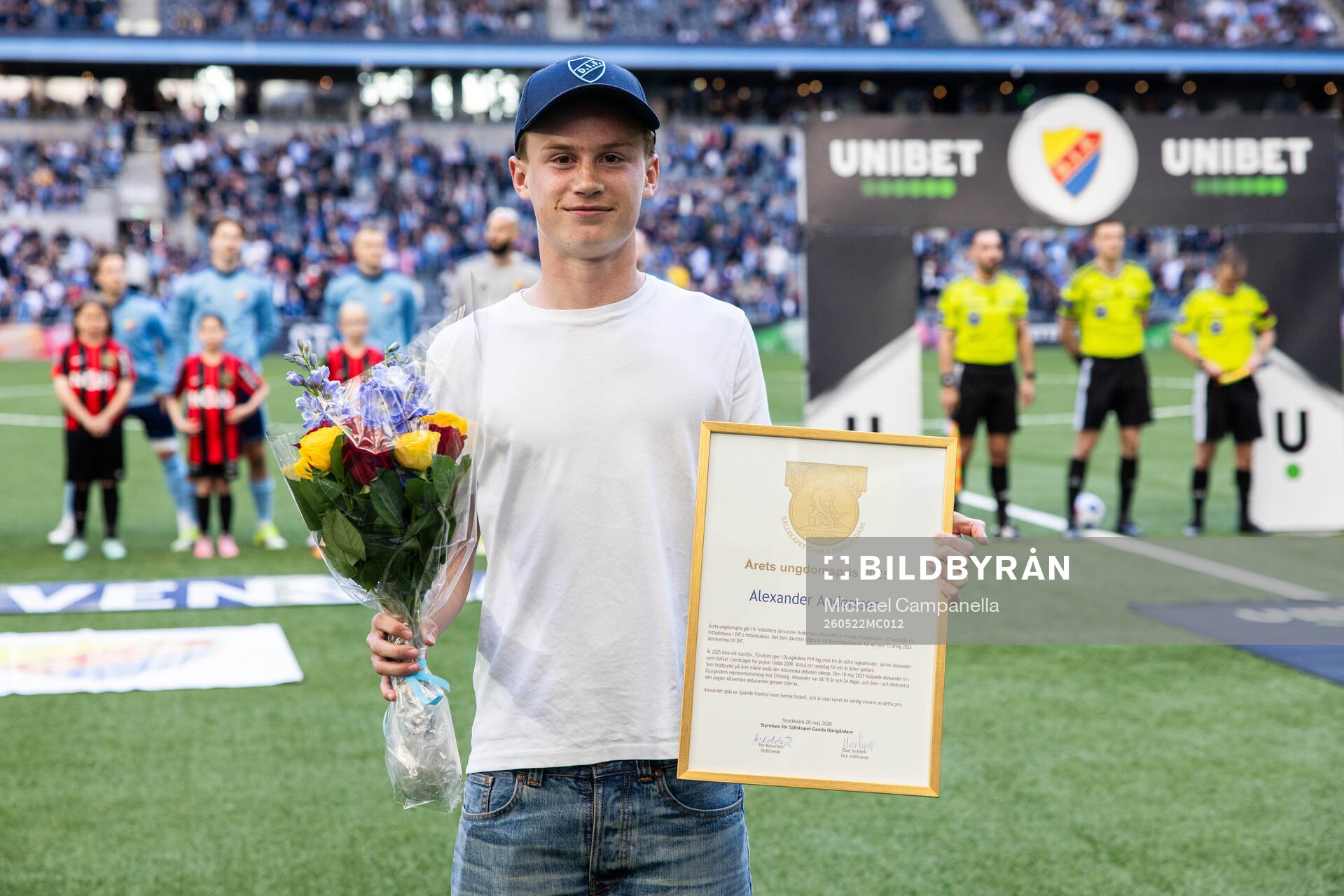 Djurgårdens Alexander Andersson tilldelas Årets