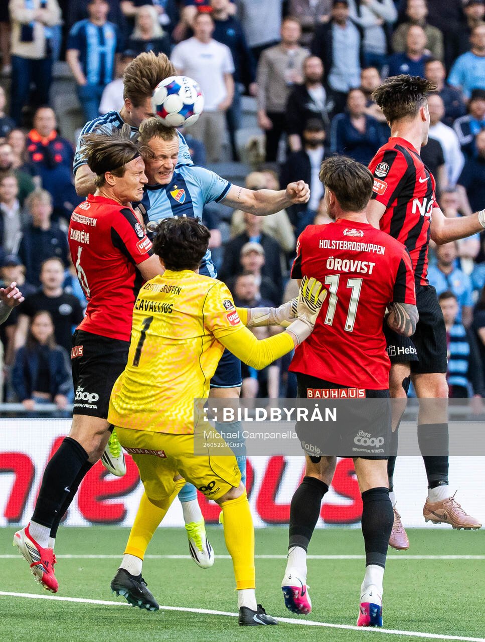Brommapojkarnas Oliver Zandén och Djurgårdens Kristian
