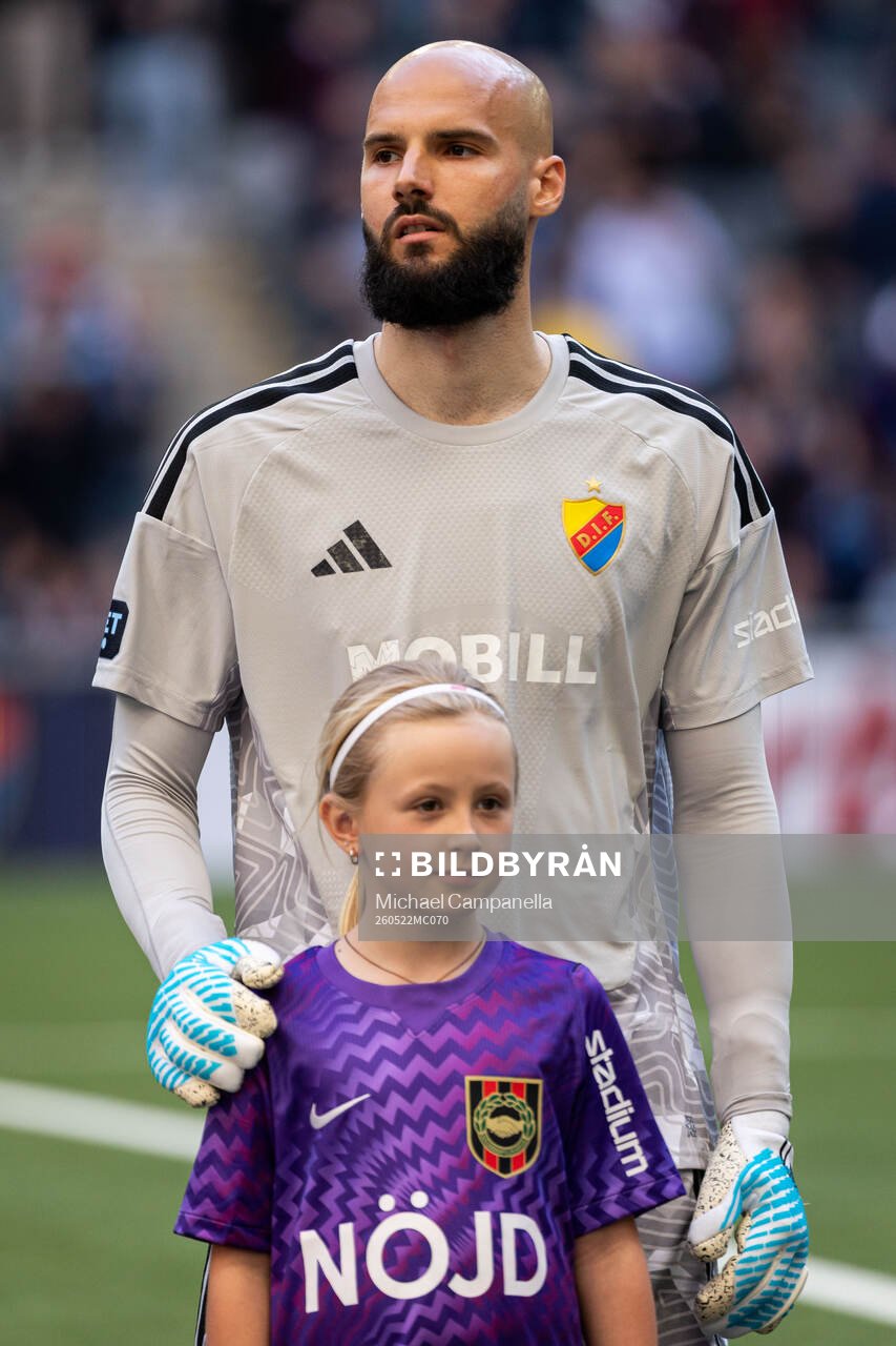Djurgårdens målvakt Filip Manojlovic
