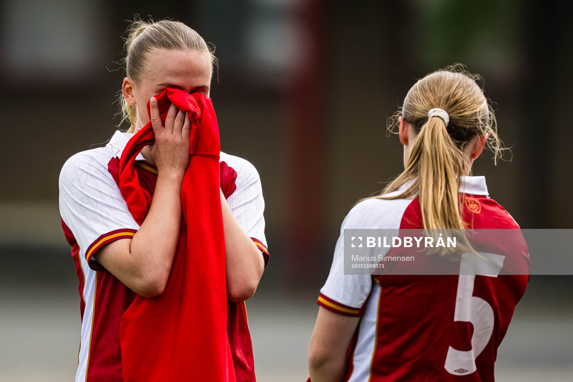 Guro Koll-Frafjord of Bryne looks dejected