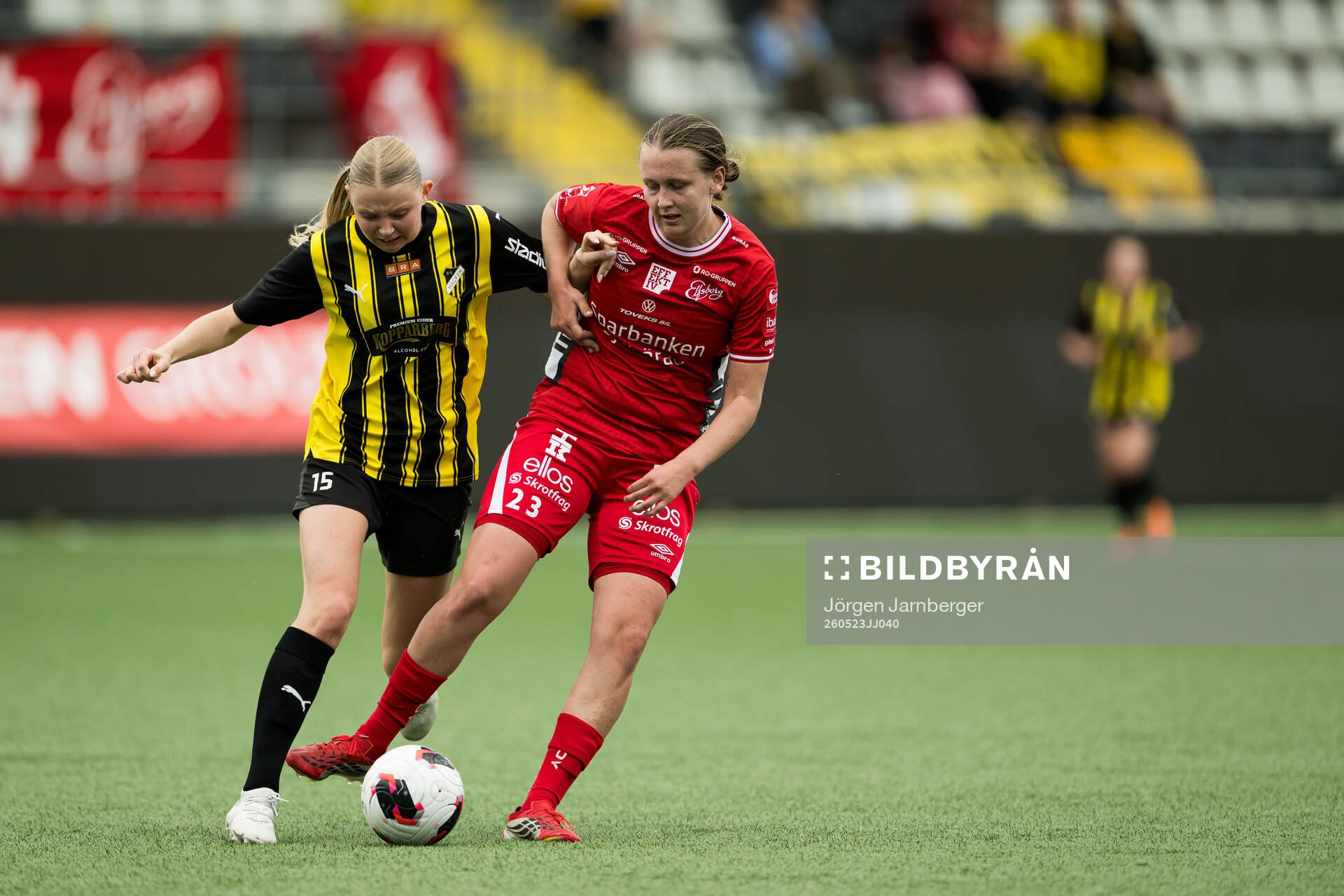 Häckens Anna Svanberg och Elfsborgs Ellen Nilsson