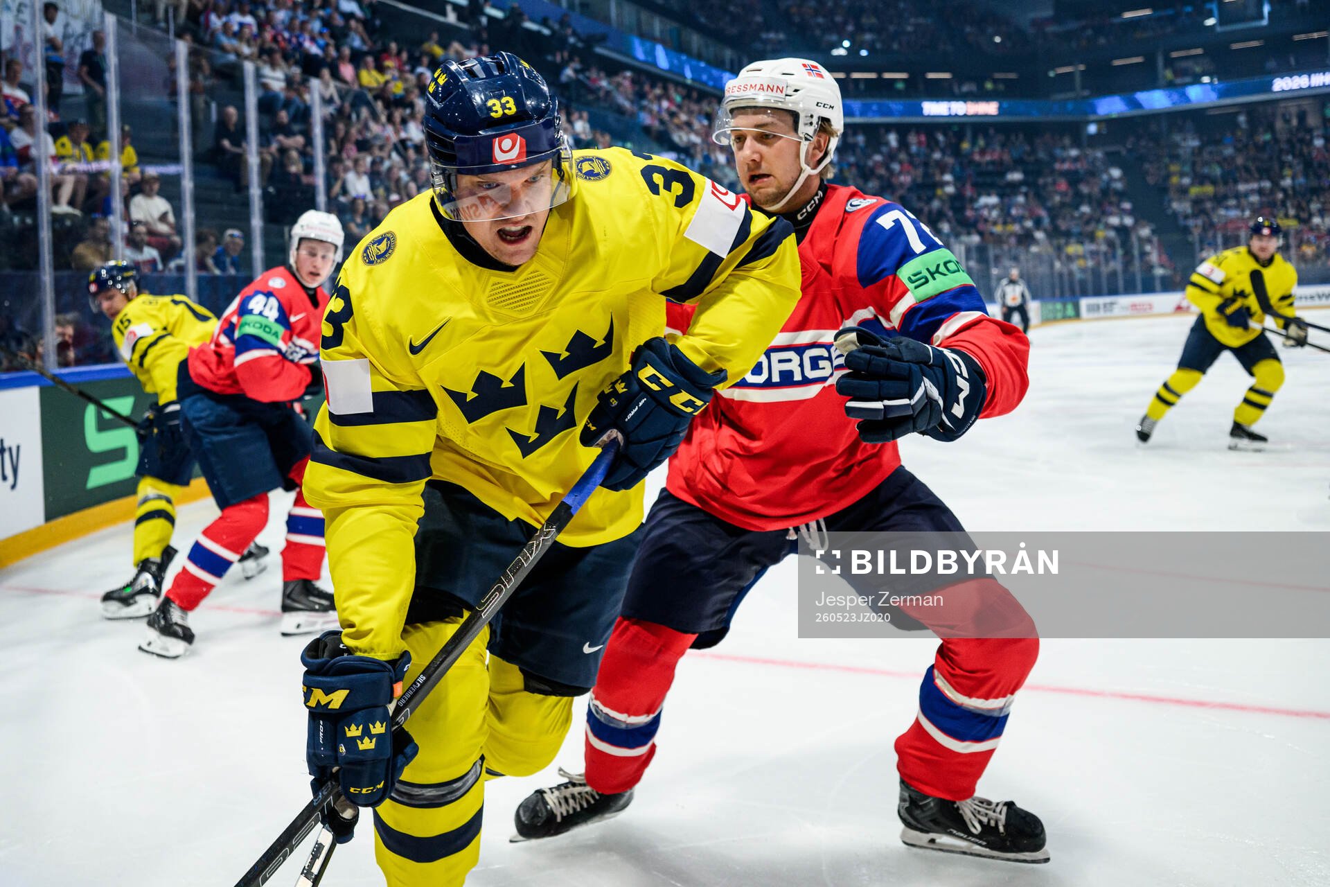 Jakob Silfverberg of Sweden and Stian Solberg of Norway