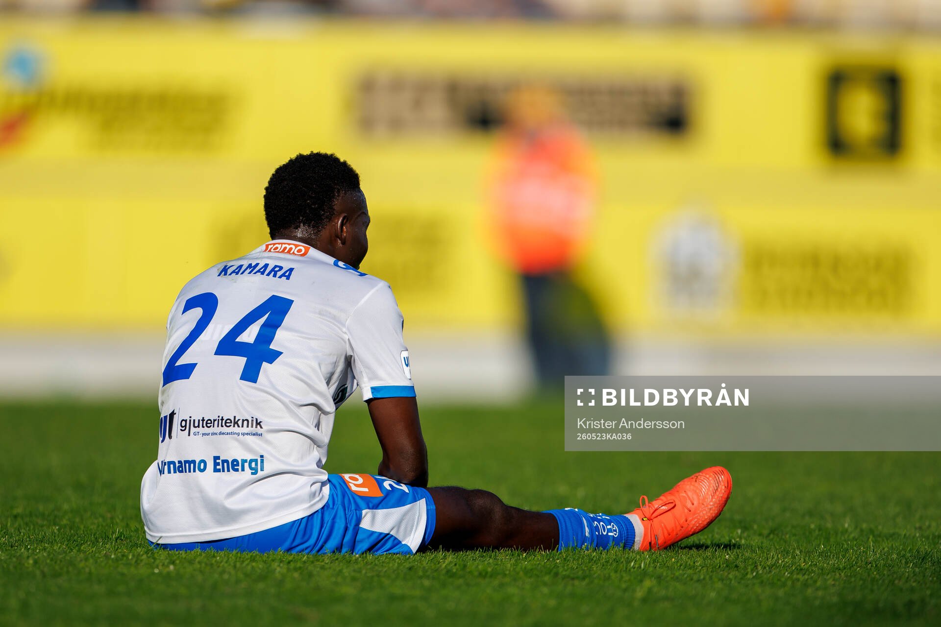 IFK Värnamos Mohamed Kamara deppar