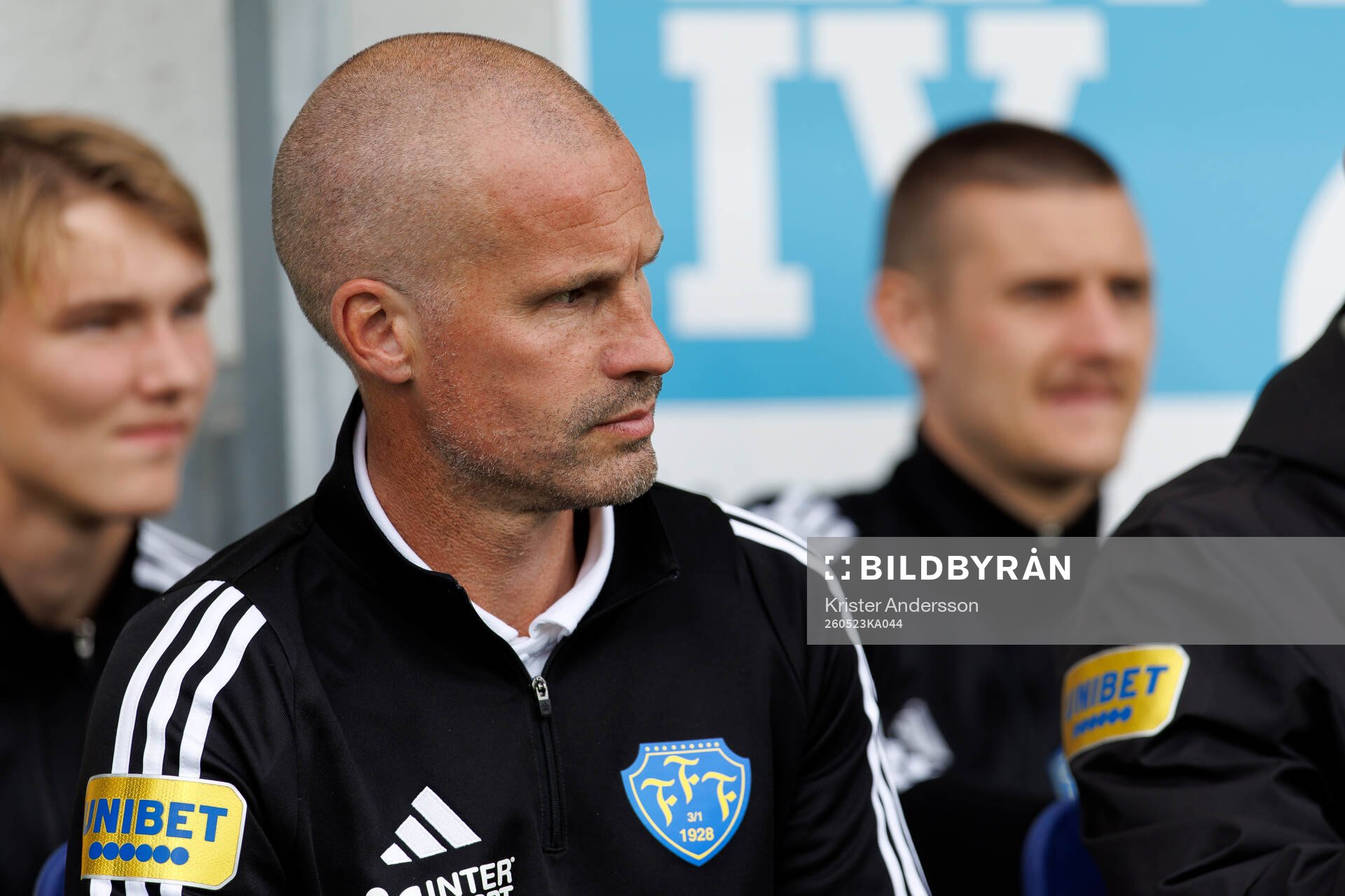 Falkenbergs tränare Christoffer Andersson