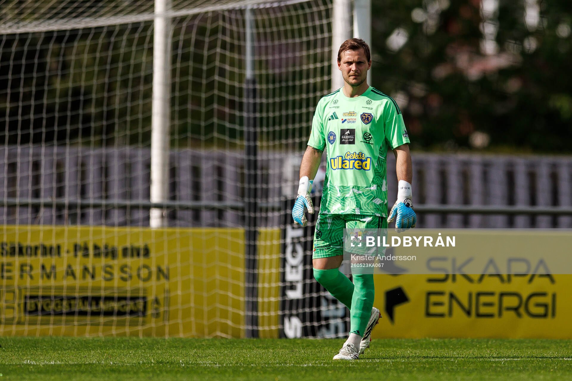 Falkenbergs målvakt Anton Andersson