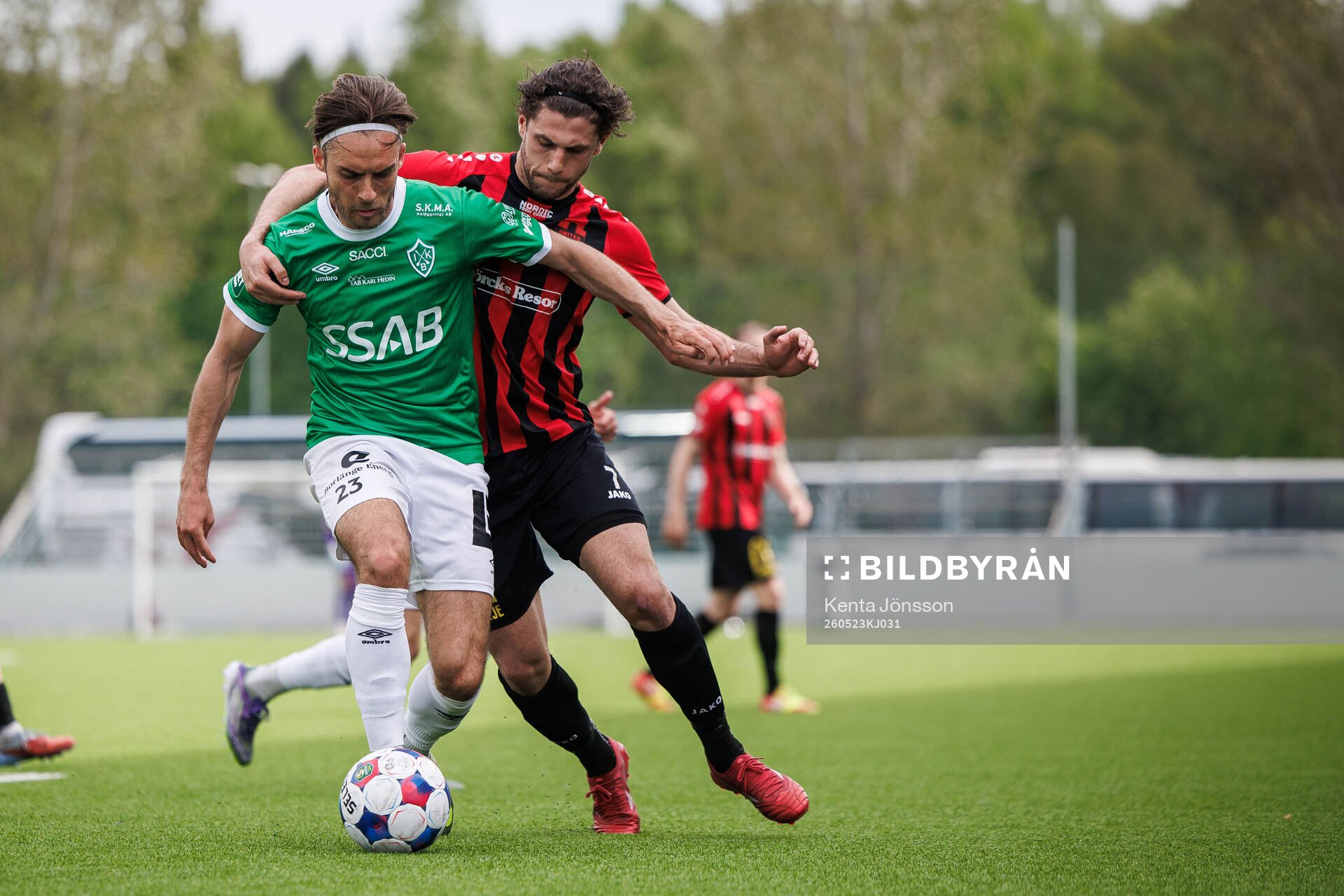 Brages Felix Hörberg och Nordic Uniteds Amar Eminovic