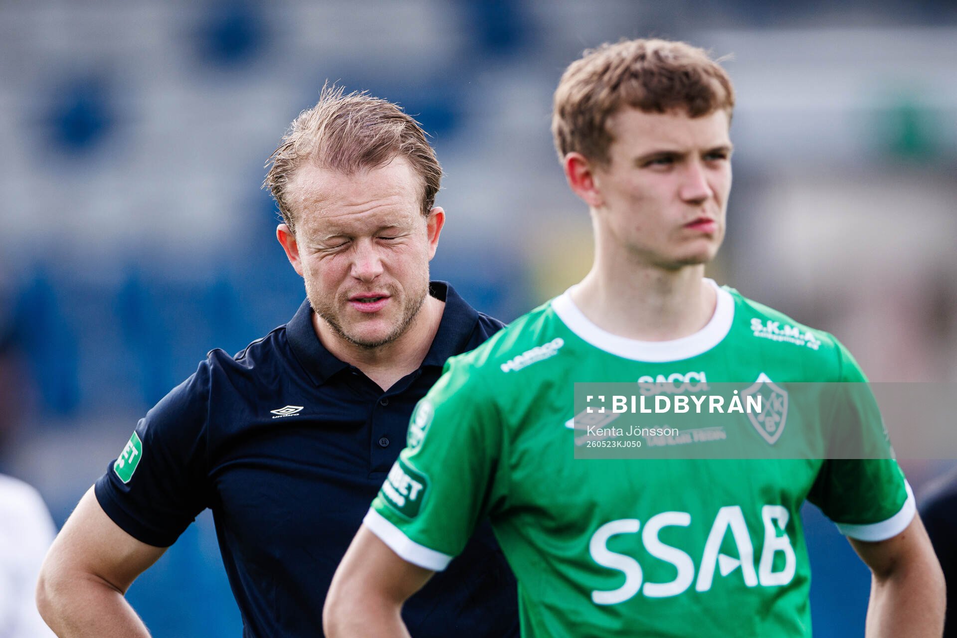 Brages tränare Anders Bååth deppar
