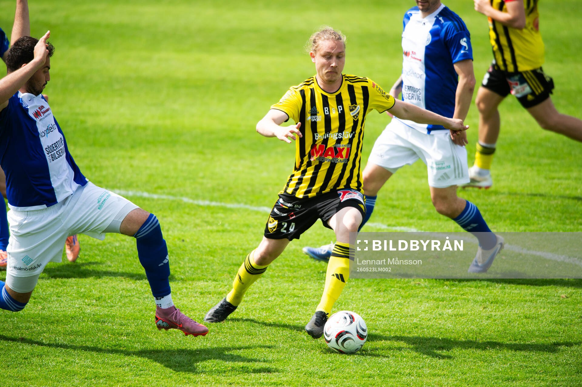 IFK Hässleholms Lucas Johnsson i matchen i division 3