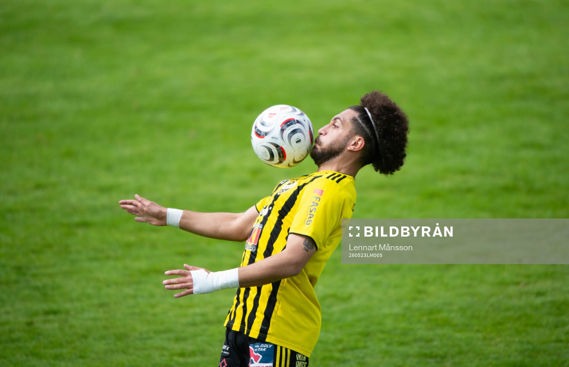 IFK Hässleholms Waseem Jafleh i matchen i division 3
