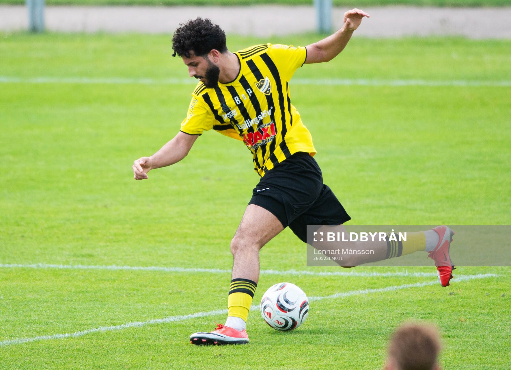 IFK Hässleholms Mustafa Owaid i matchen i division 3