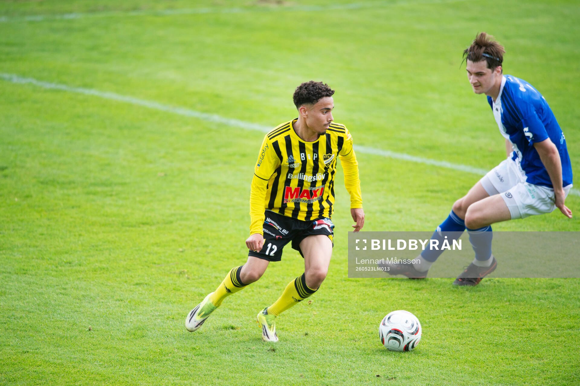 IFK Hässleholms Zeidan Sala i matchen i division 3 mellan