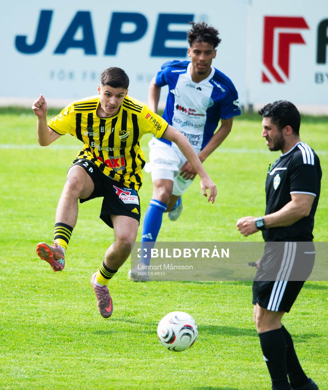 IFK Hässleholms Leon Skala i matchen i division 3 mellan