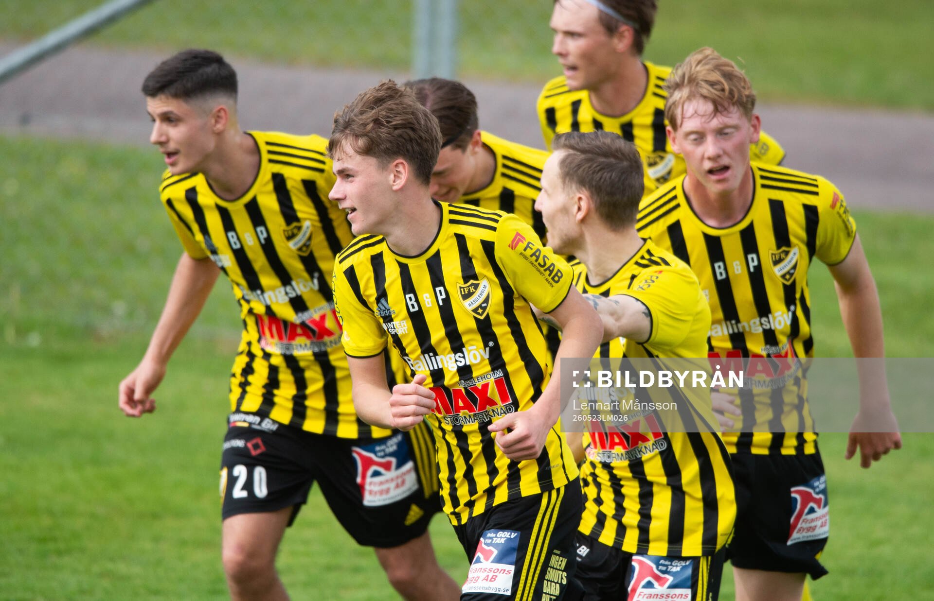IFK Hässleholms Neo Jakobsson jublar över sitt 1-1