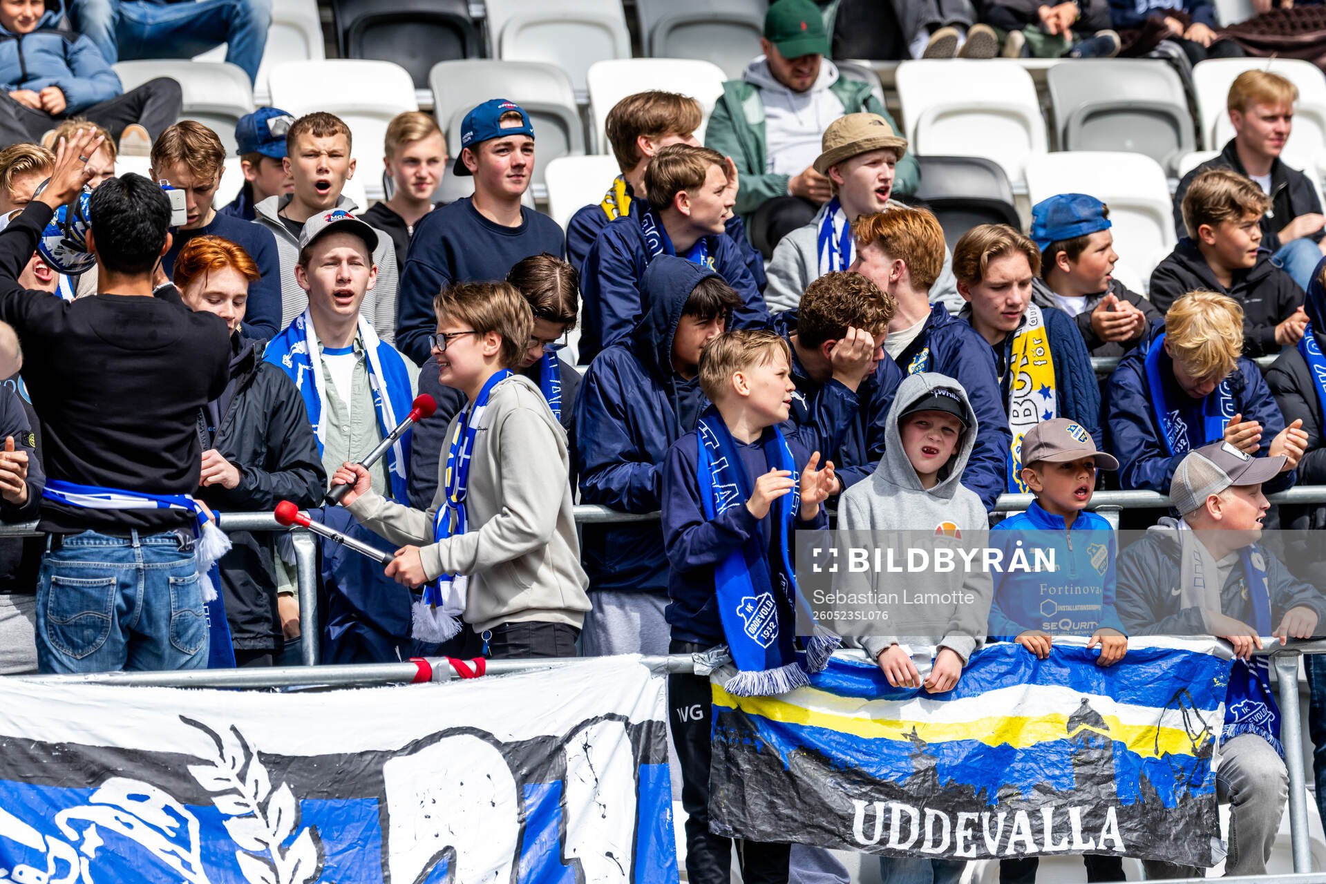 under fotbollsmatchen i Superettan mellan Oddevold och