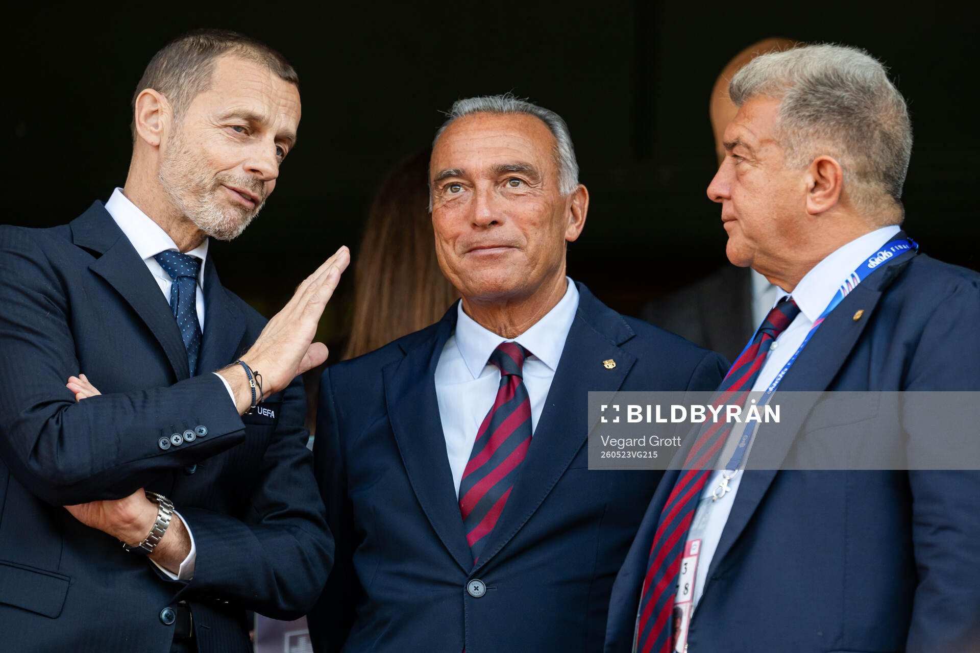 Aleksander Ceferin, president of UEFA, Rafael Yuste Abel,