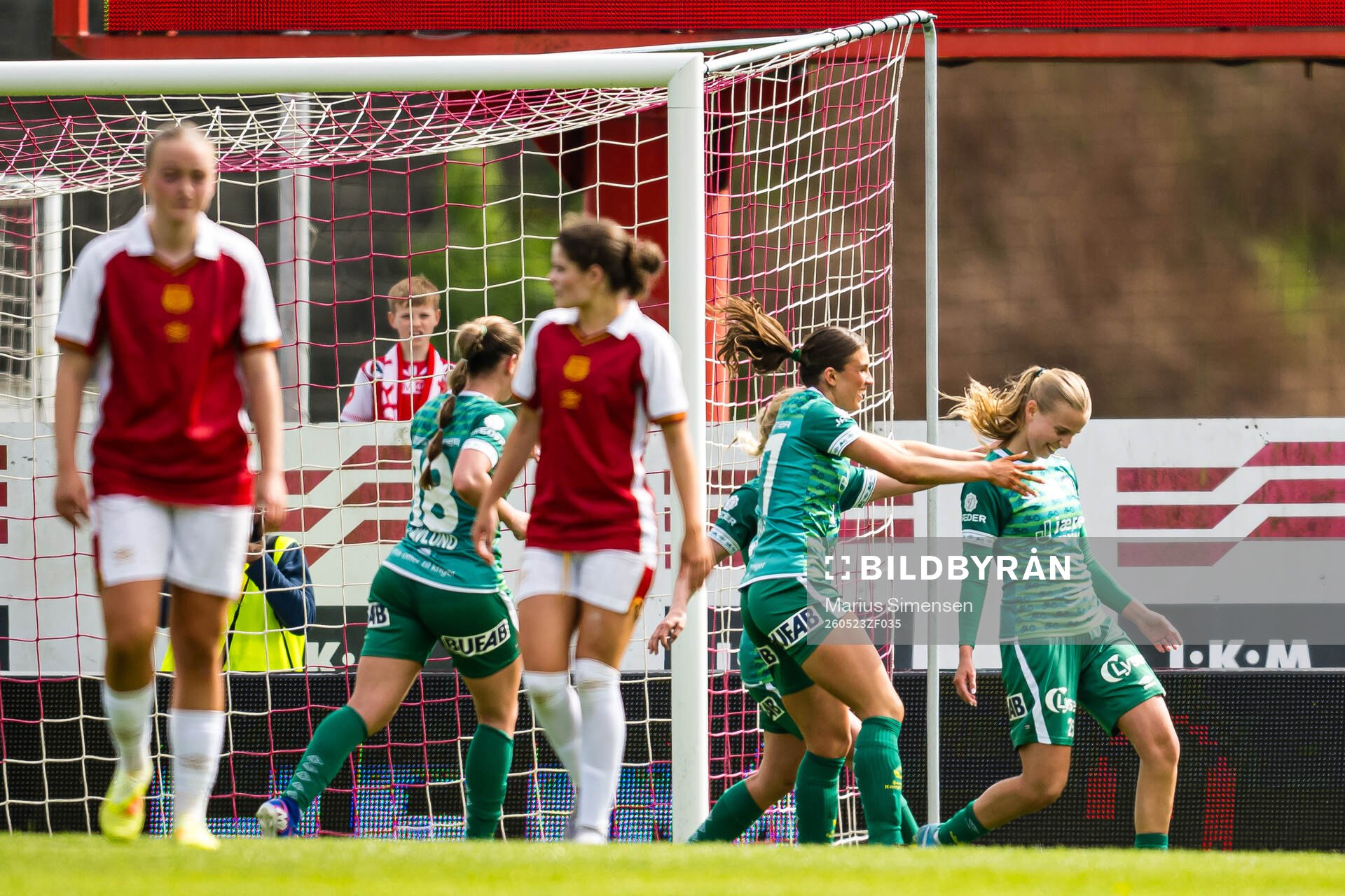 Julie Haugaard Andersen of Klepp celebrates