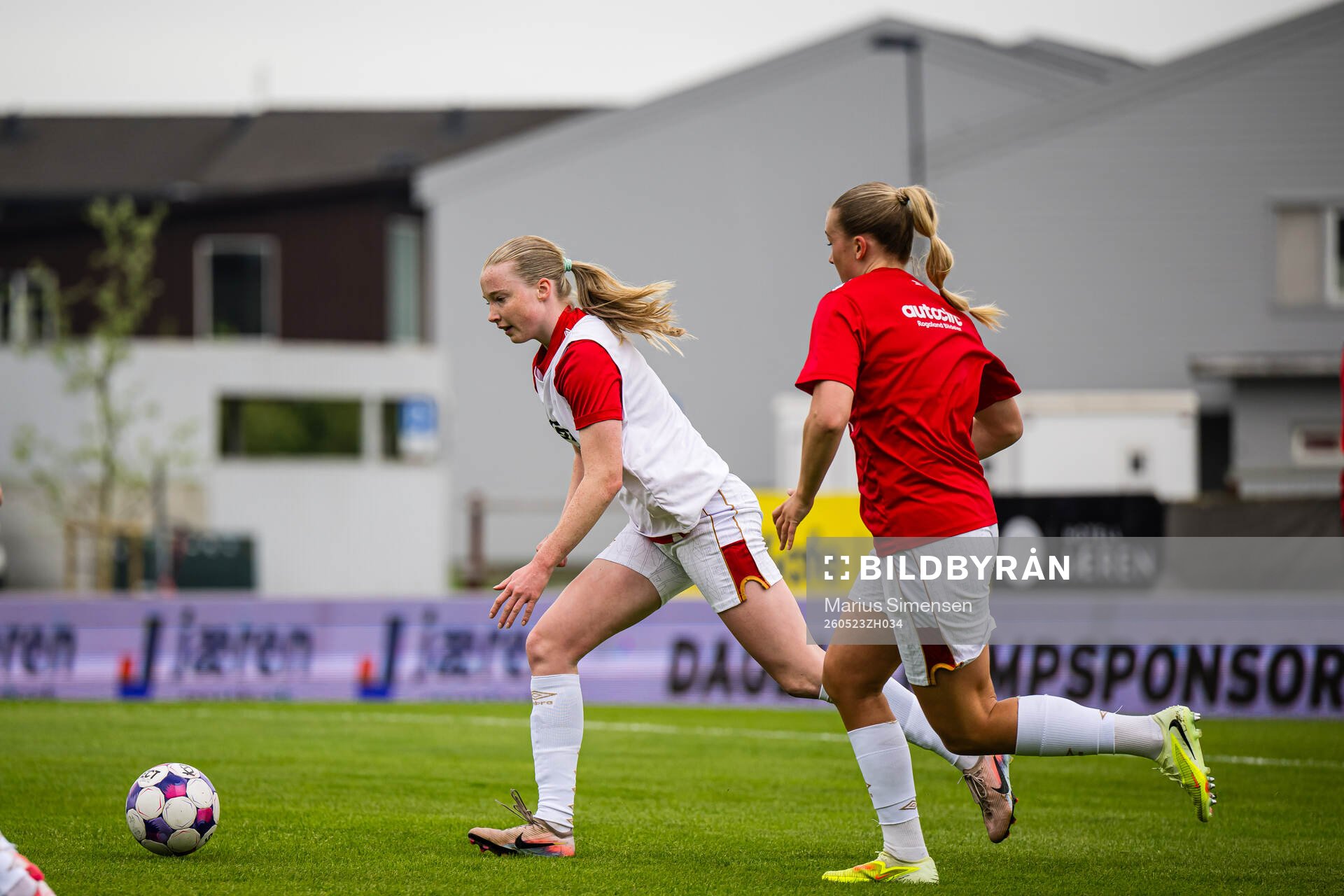 Kaja Reber Askedal of Bryne warms up