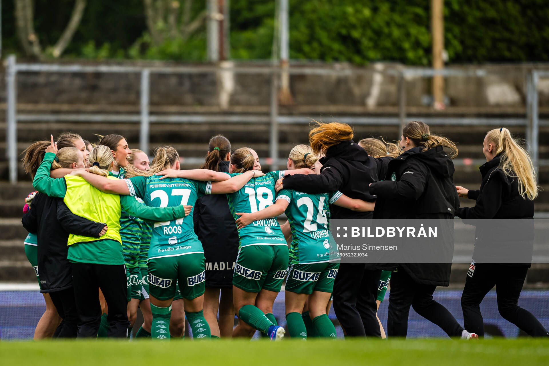 Players of Klepp celebrates