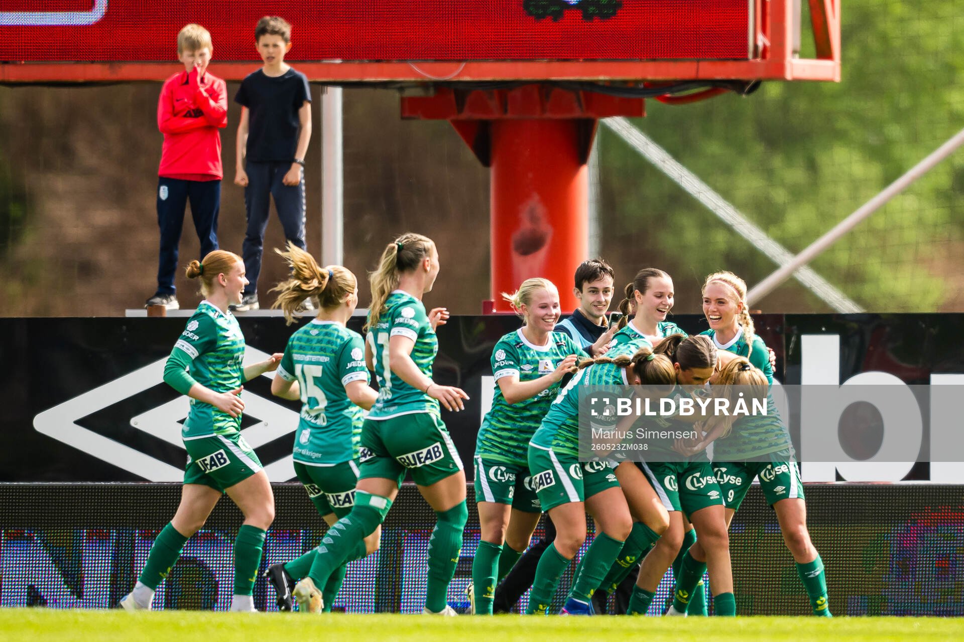 Julie Haugaard Andersen of Klepp celebrates