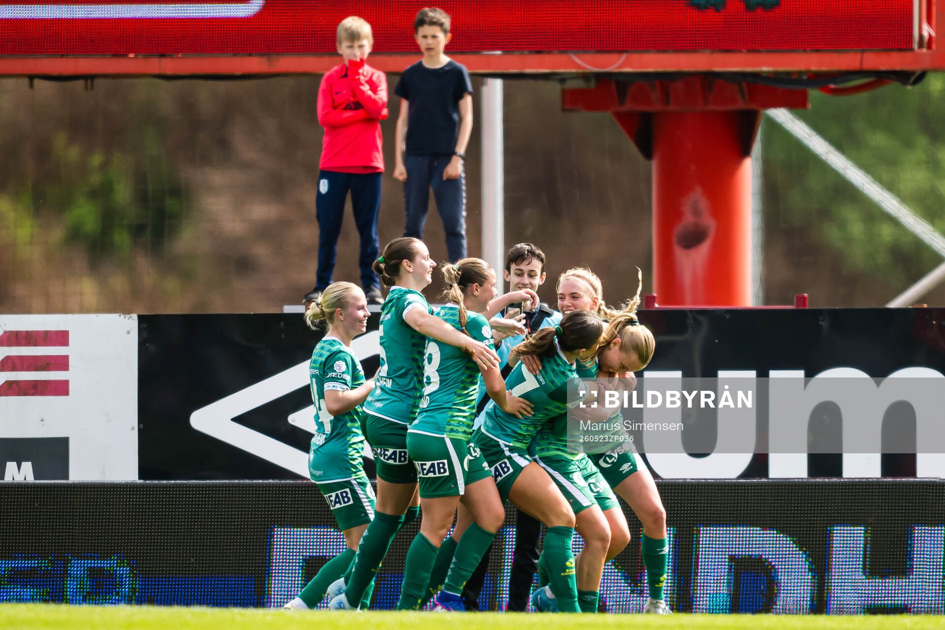 Julie Haugaard Andersen of Klepp celebrates