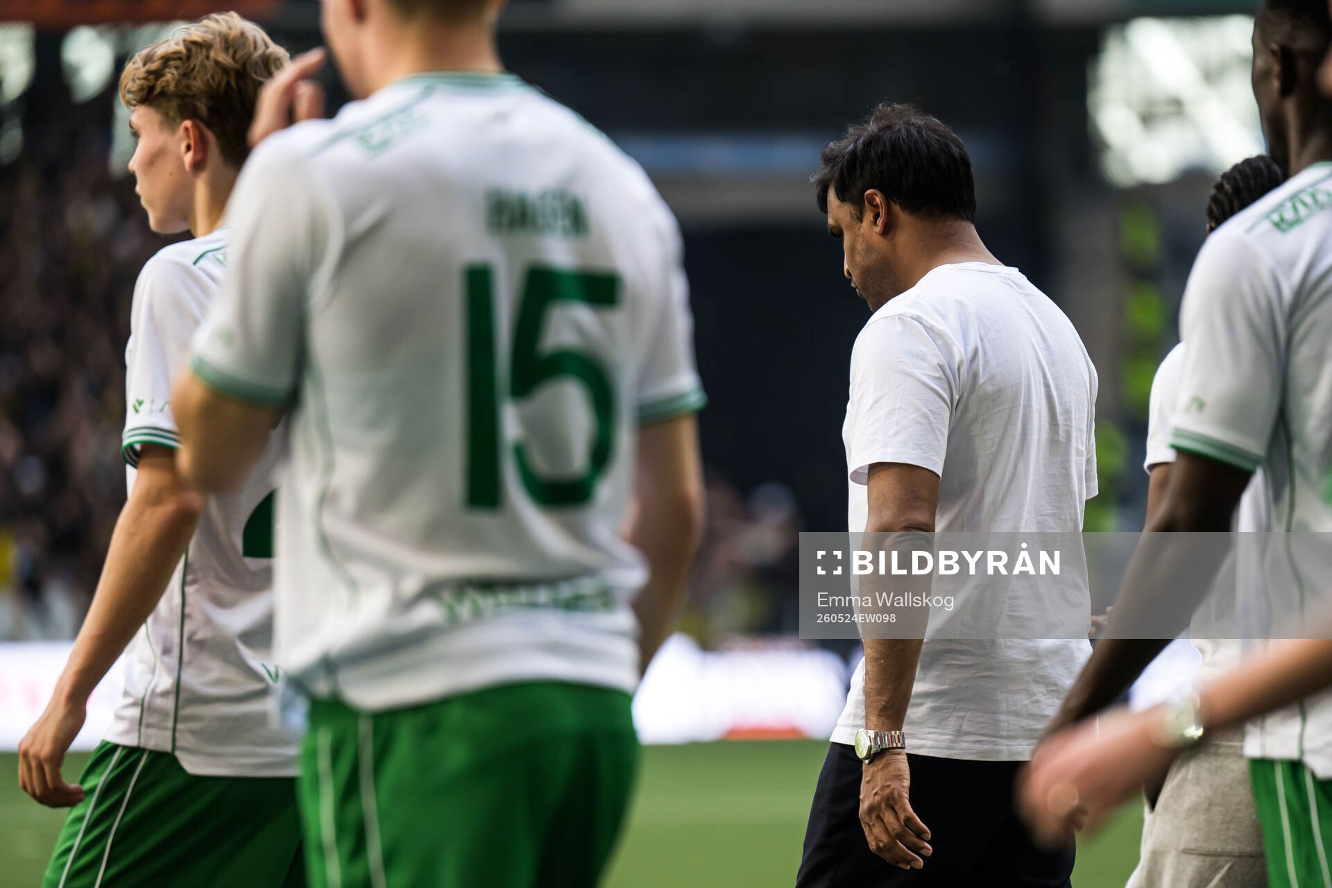 Hammarbys tränare Kalle Karlsson deppar