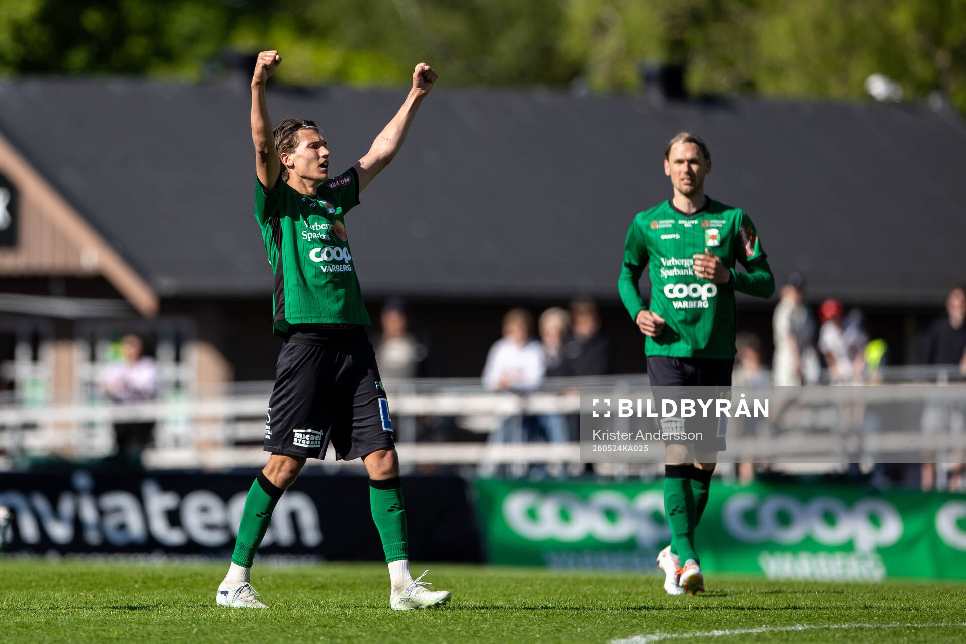 Varbergs Noah Johansson jublar