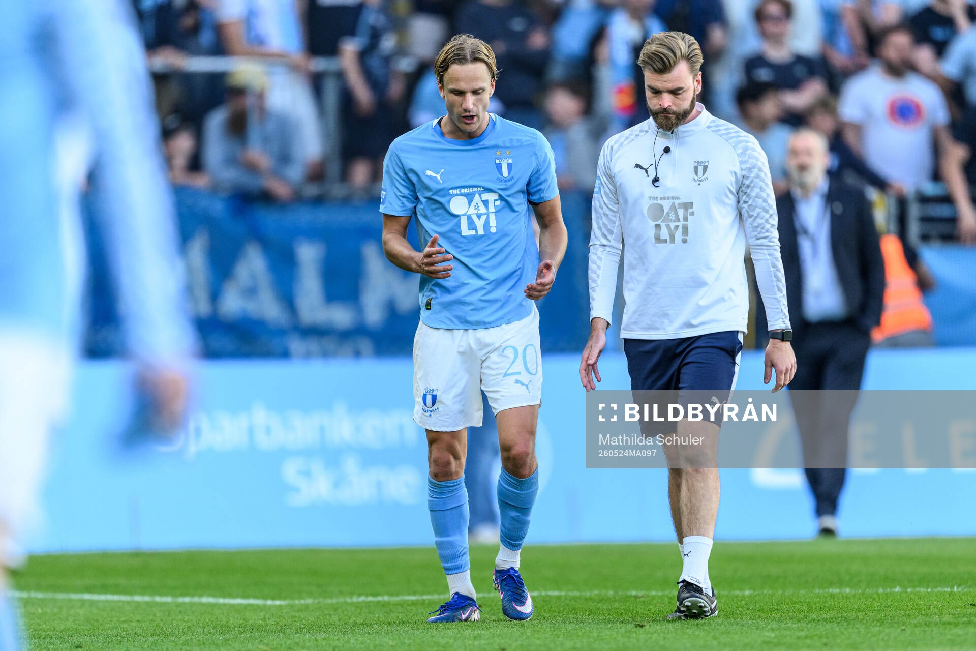 Malmö FFs Erik Botheim och naprapat David Björkman
