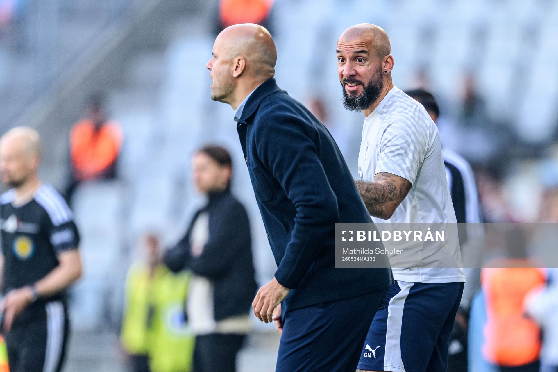 Malmö FFs huvudtränare Miguel Angel Ramirez och