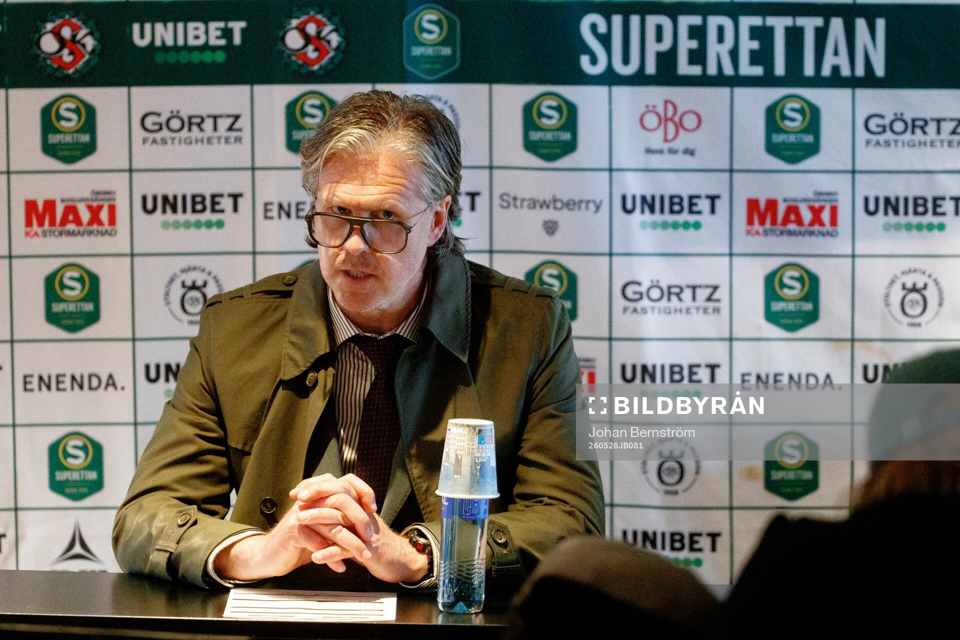 Örebros tränare Rikard Norling på presskonferensen