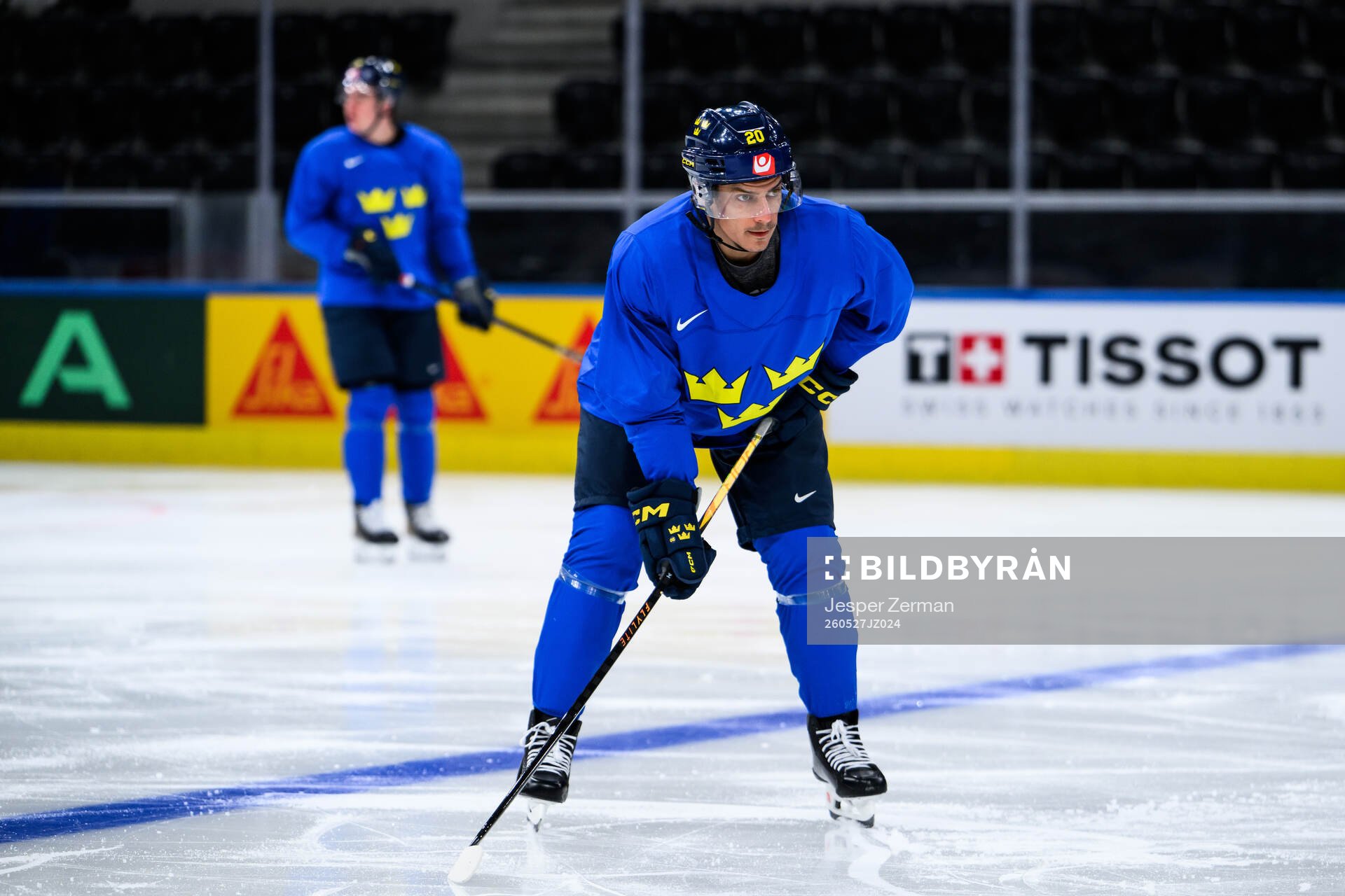 André Petersson of Sweden at a practice session