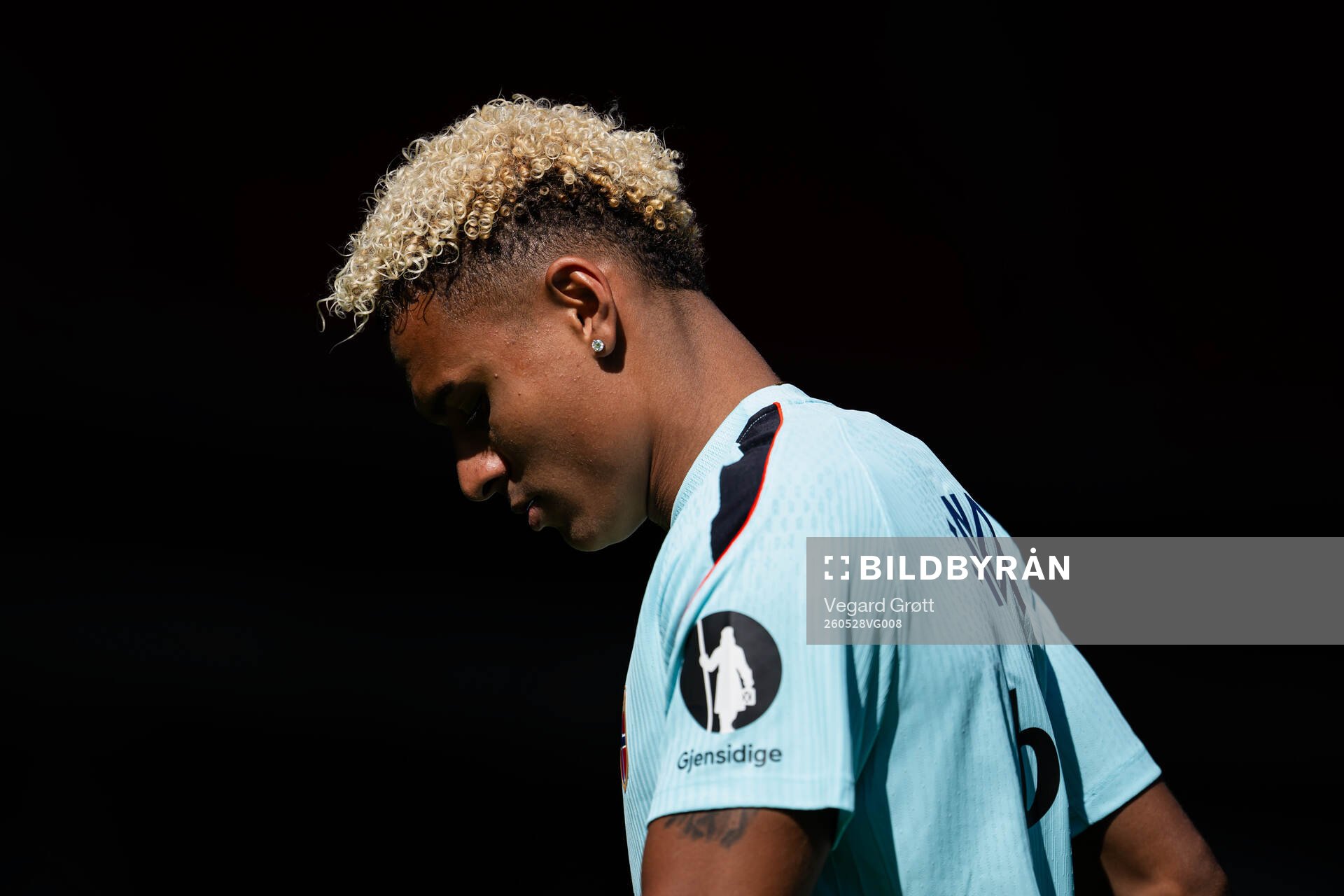 Antonio Nusa of the Norwegian national football team