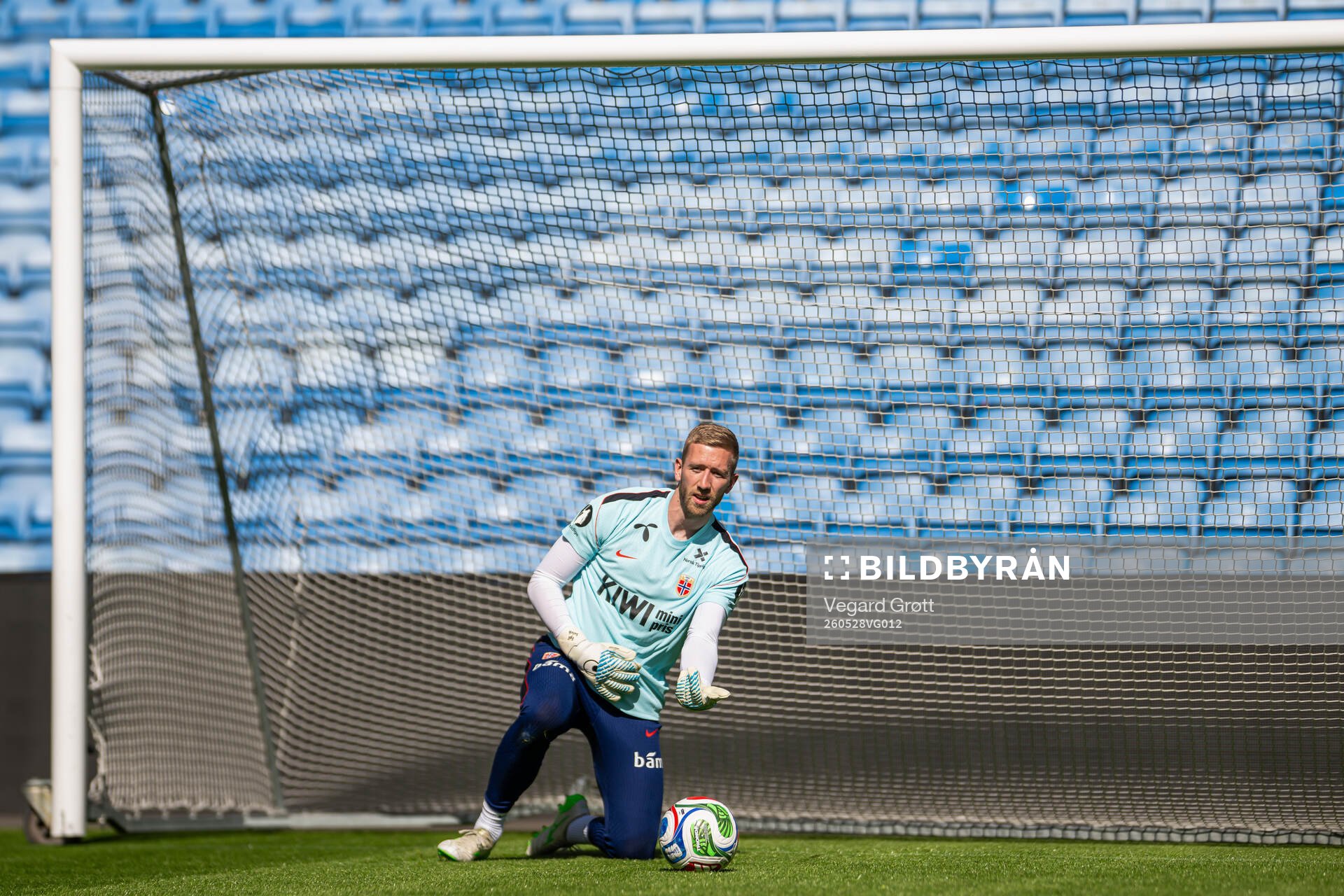 Goalkeeper Egil Selvik of the Norwegian national football