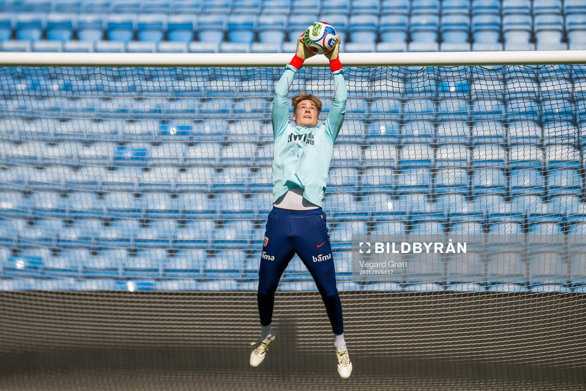 Goalkeeper Sander Tangvik of the Norwegian national