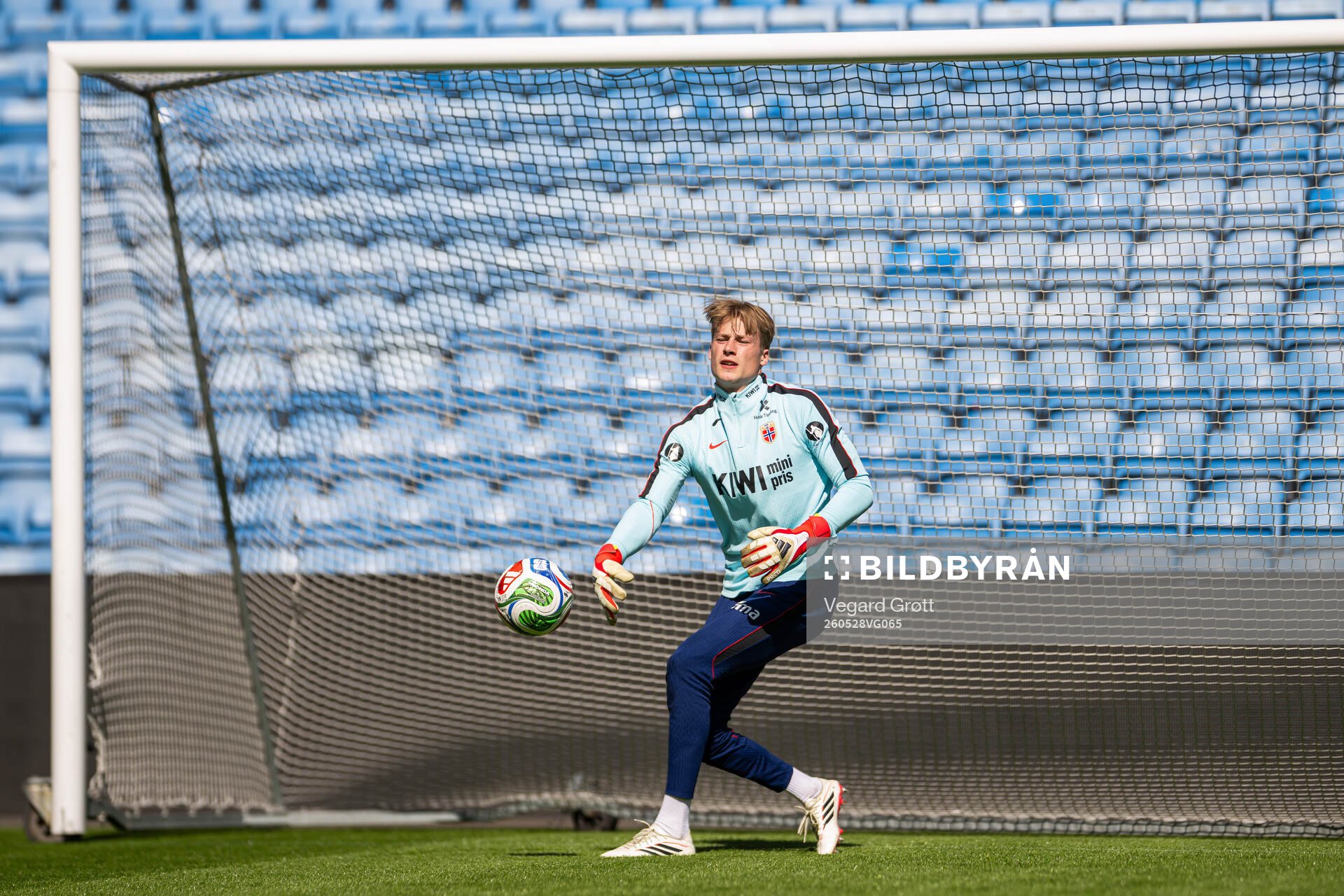 Goalkeeper Sander Tangvik of the Norwegian national