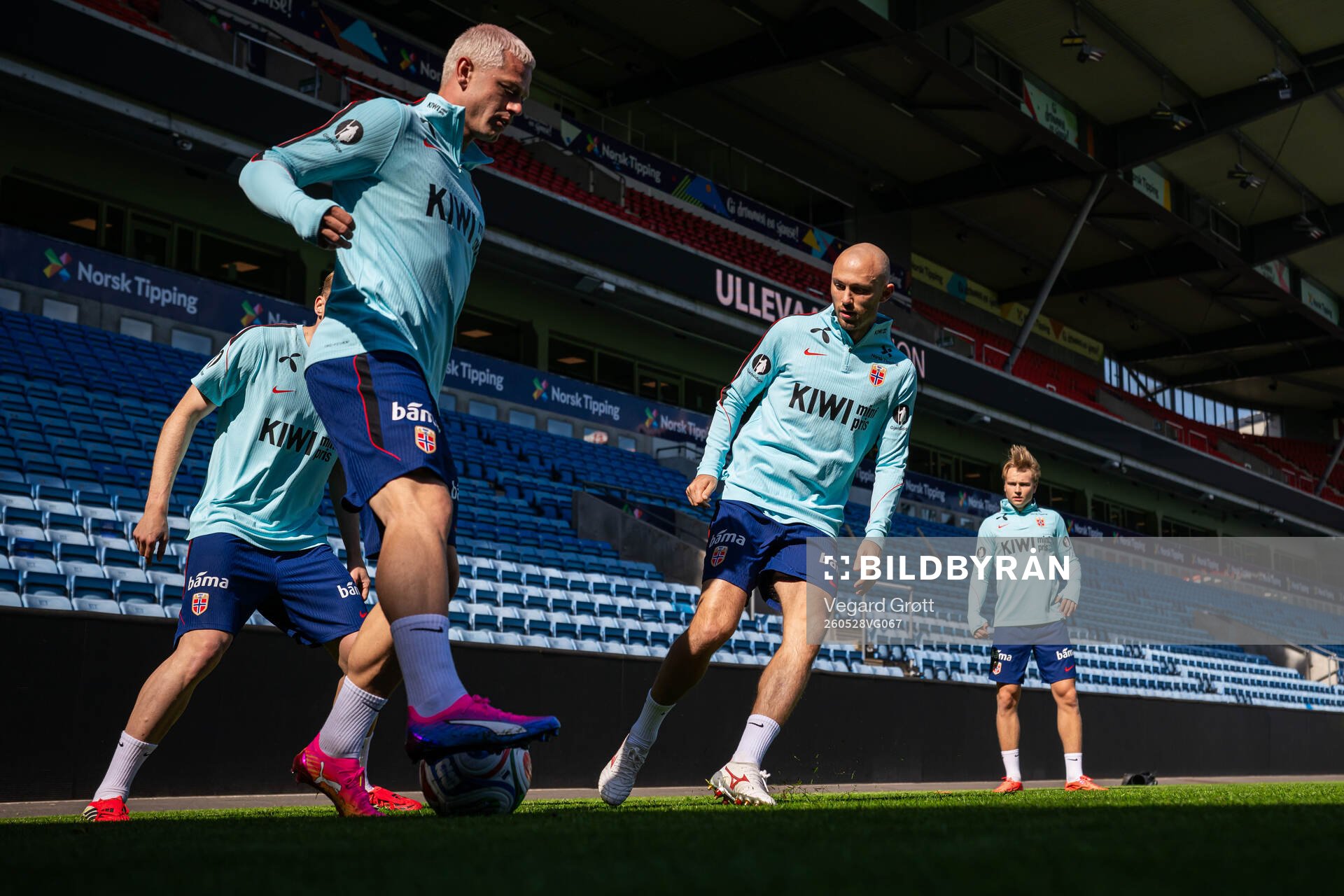 Julian Ryerson and Fredrik Aursnes of the Norwegian