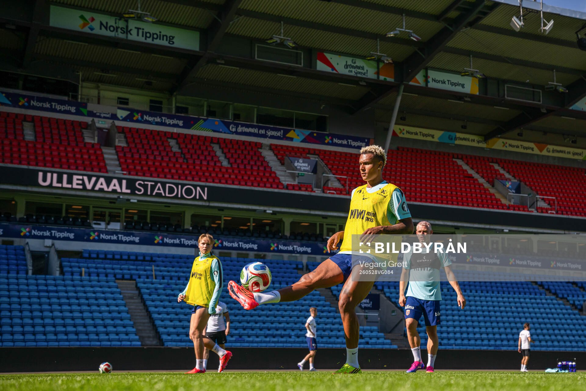Antonio Nusa of the Norwegian national football team