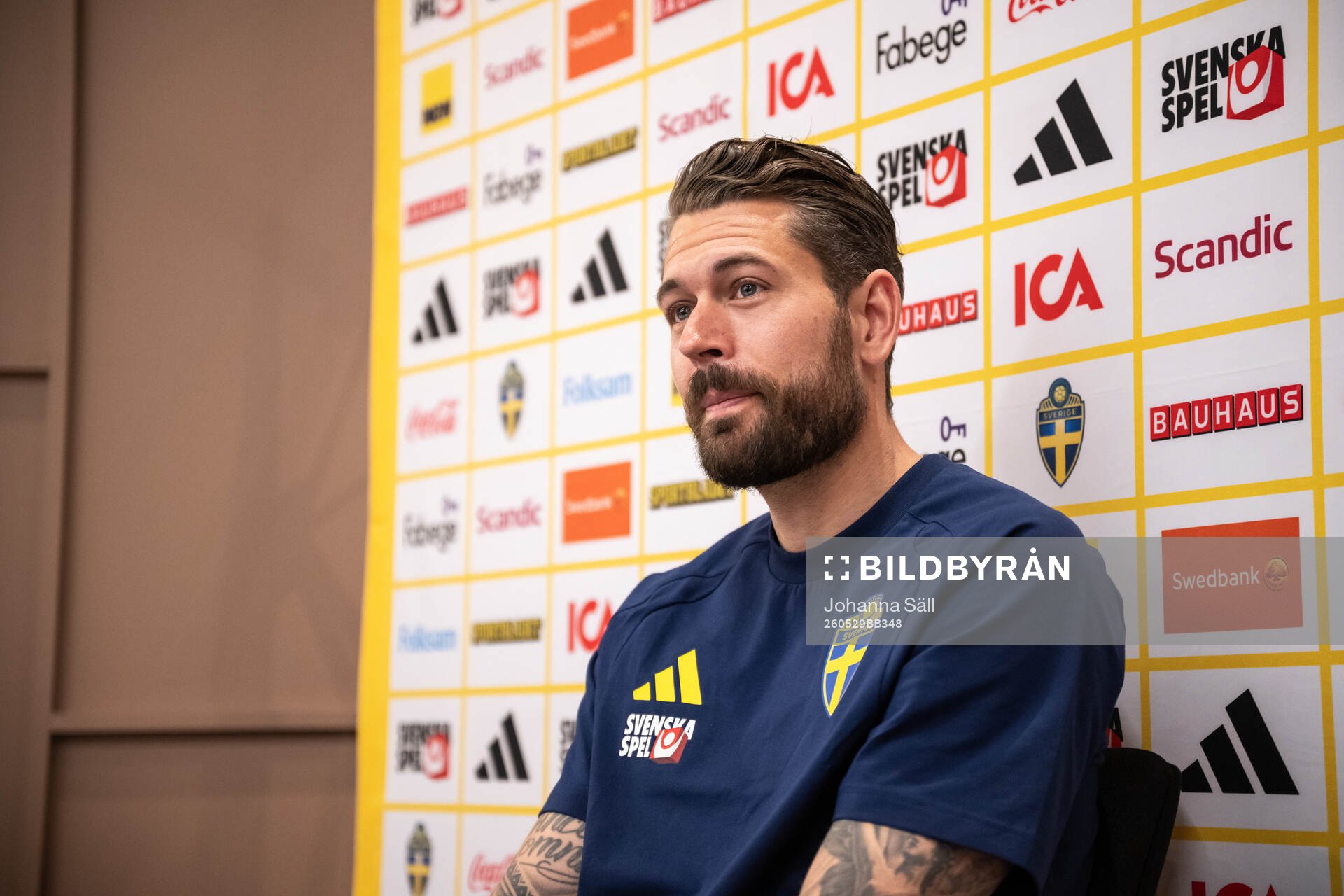 goalkeeper Kristoffer Nordfeldt of the Swedish national