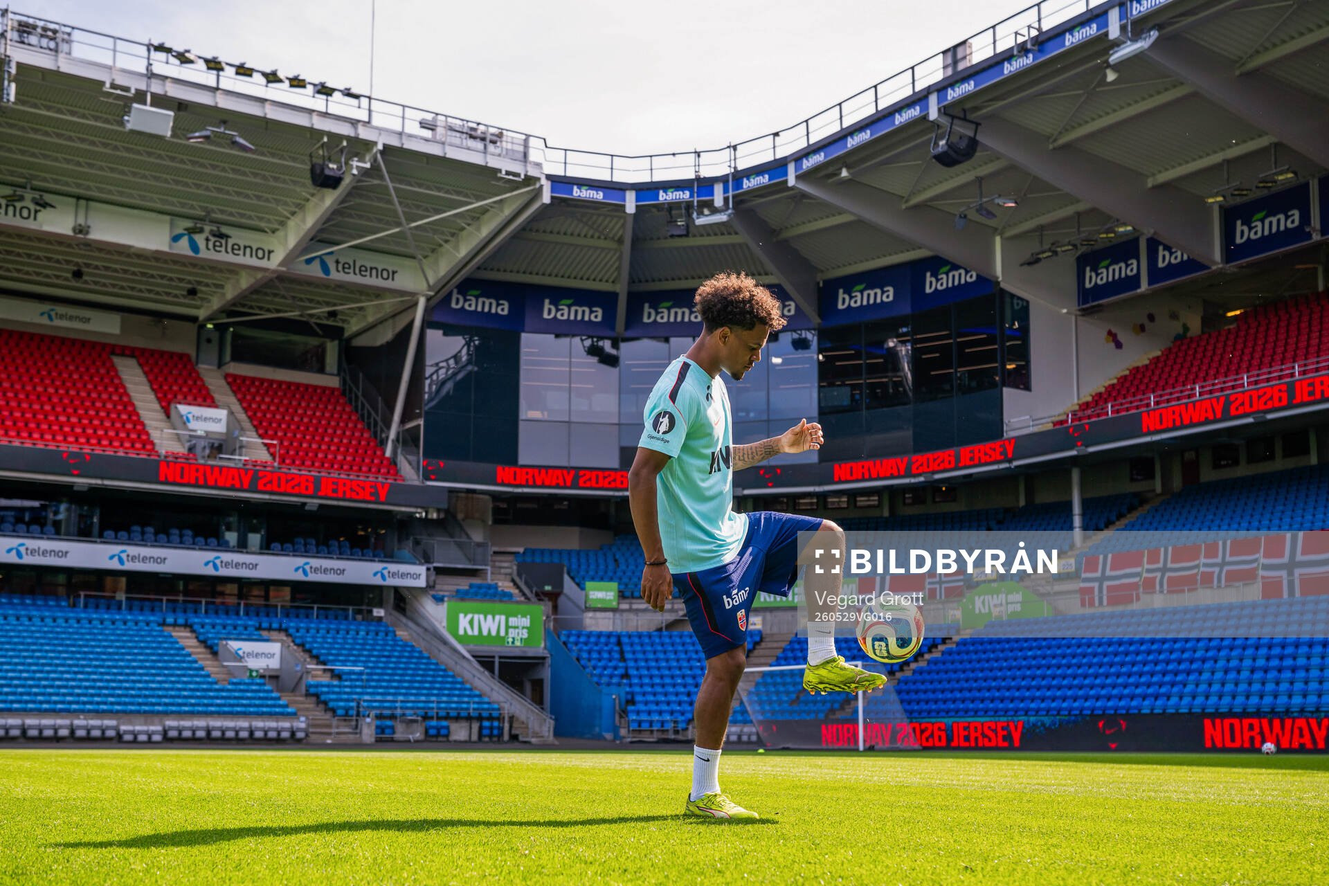 Oscar Bobb of the Norwegian national football team