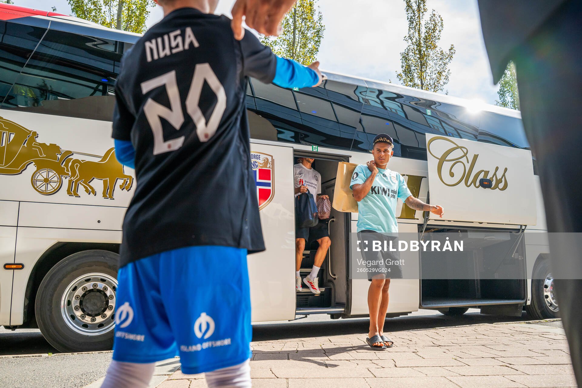 Antonio Nusa of the Norwegian national football team