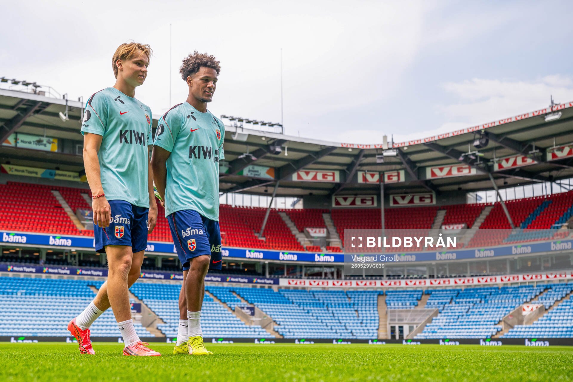 Andreas Schjelderup and Oscar Bobb of the Norwegian