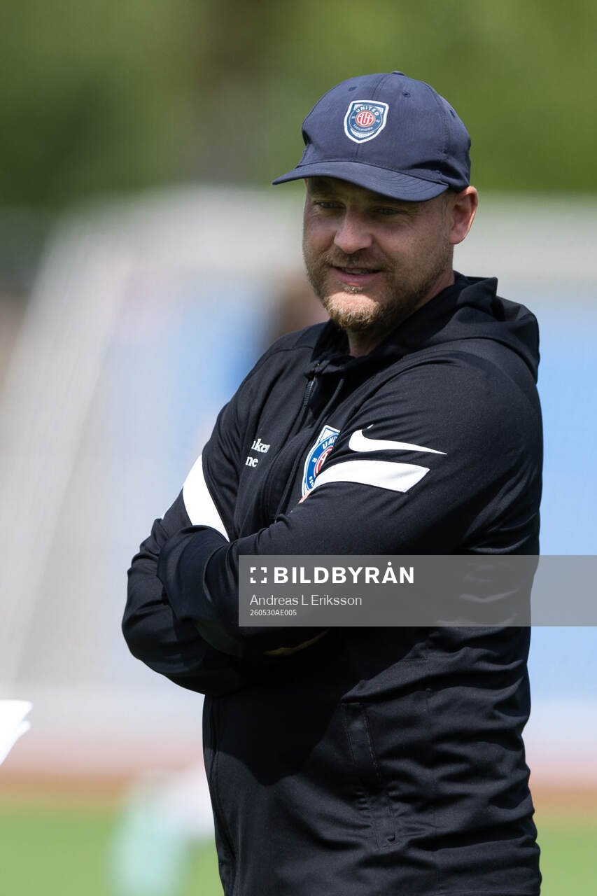 Eskilstuna United DFFs tränare Rickard Johansson