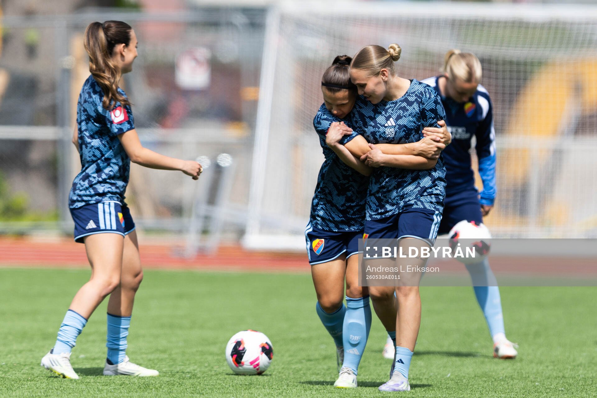 Djurgårdens Nanne Ruuskanen och Alexsandra Lobanova