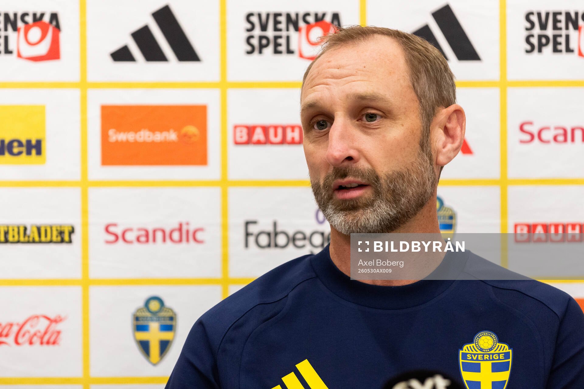 Assistant coach Andreas Georgson of the Swedish national