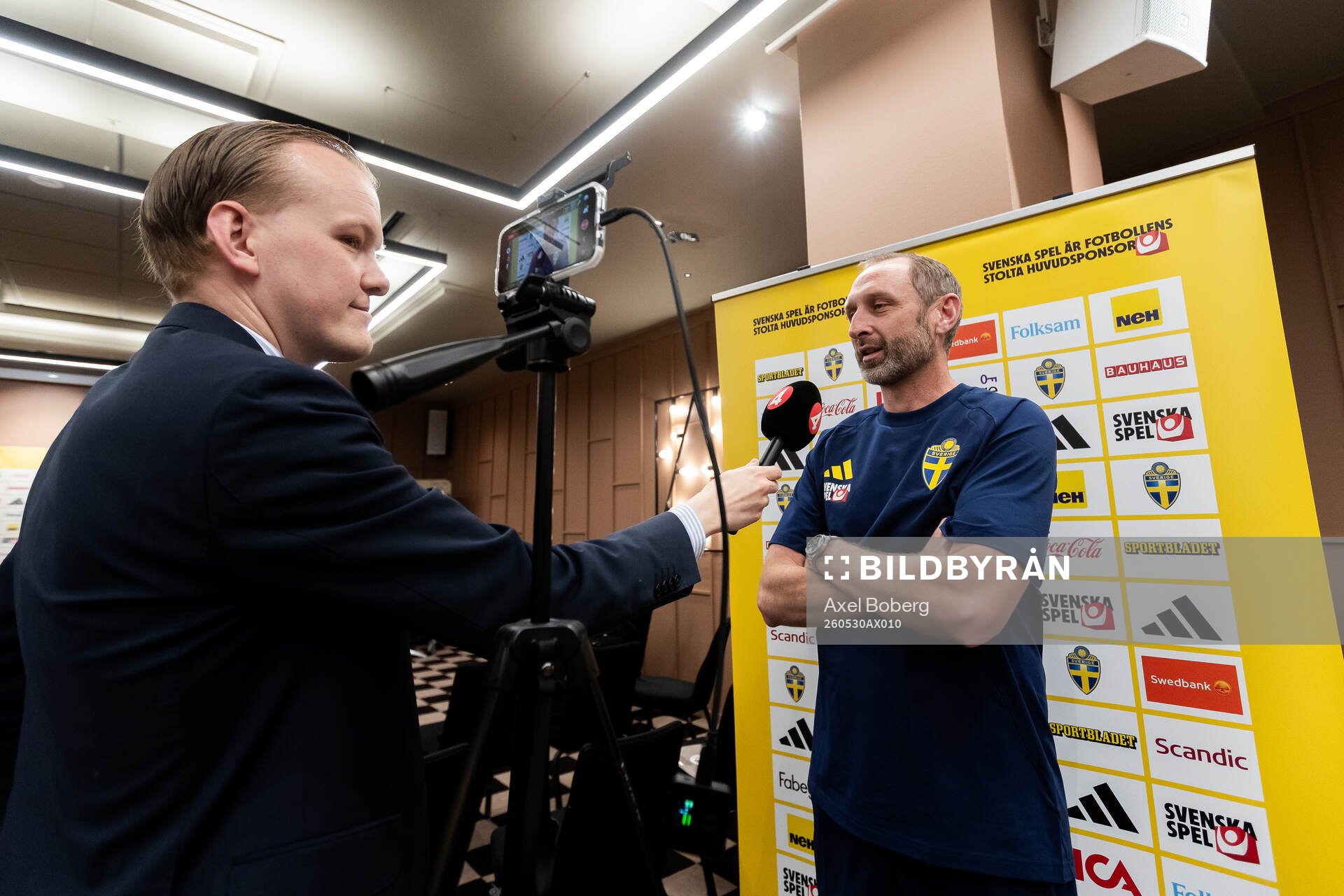 Assistant coach Andreas Georgson of the Swedish national