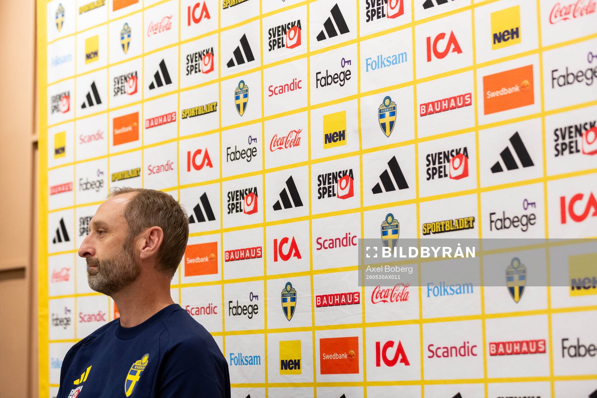 Assistant coach Andreas Georgson of the Swedish national