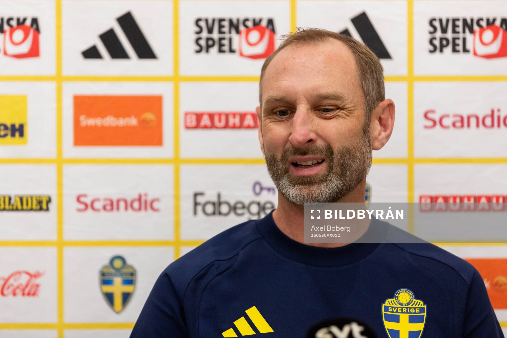 Assistant coach Andreas Georgson of the Swedish national