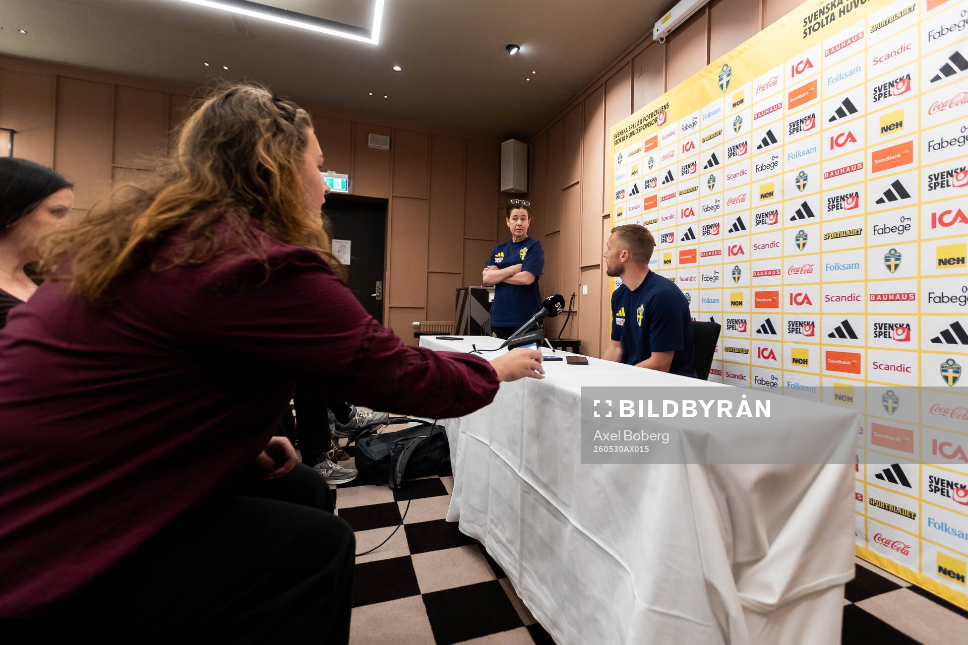Assistant coach Sebastian Larsson of the Swedish national
