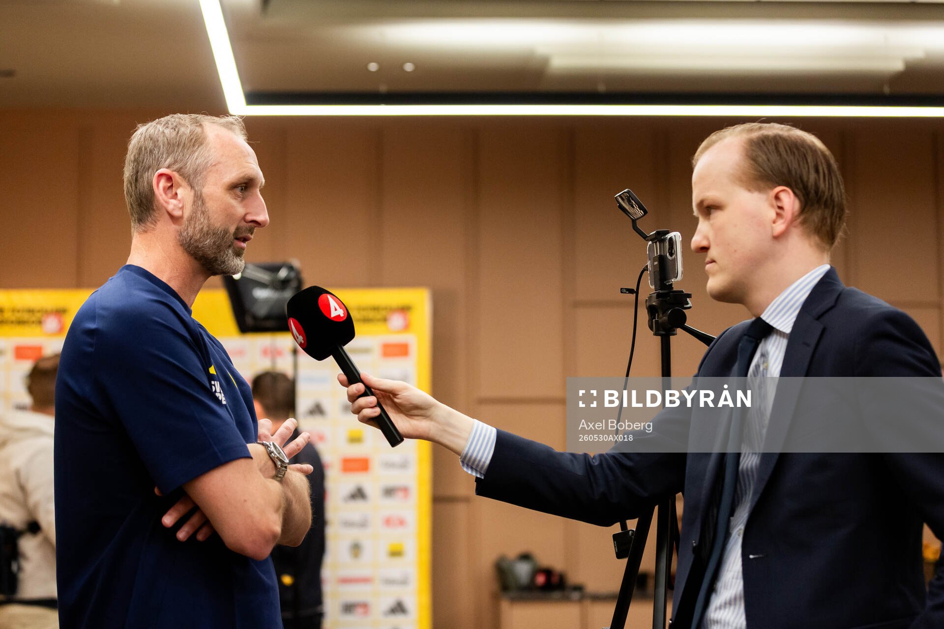 Assistant coach Andreas Georgson of the Swedish national