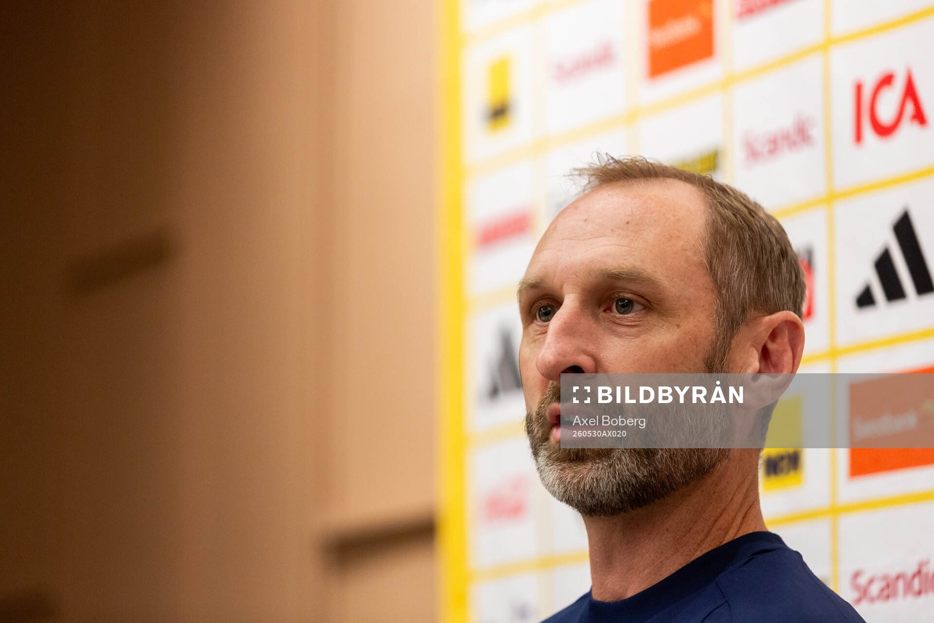 Assistant coach Andreas Georgson of the Swedish national